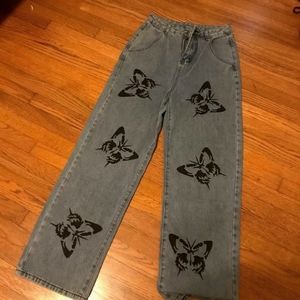 Butterfly Aesthetic Custom-made Jeans Baggy fit